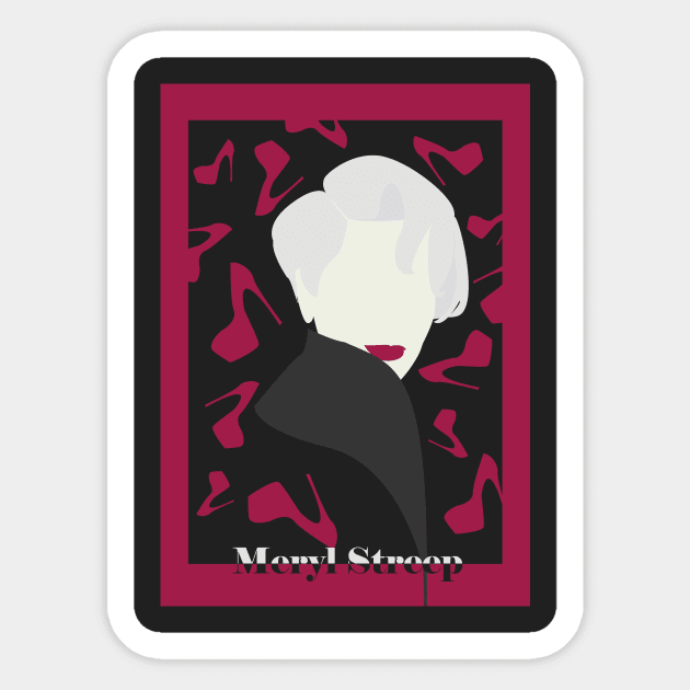 Miranda Priestly  The Devil Wears Prada Sticker by GalleryArtField